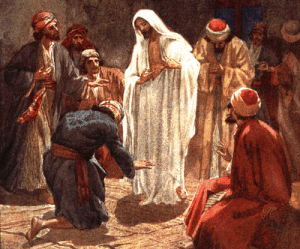 Jesus shows his wounds to Thomas - by William Hol